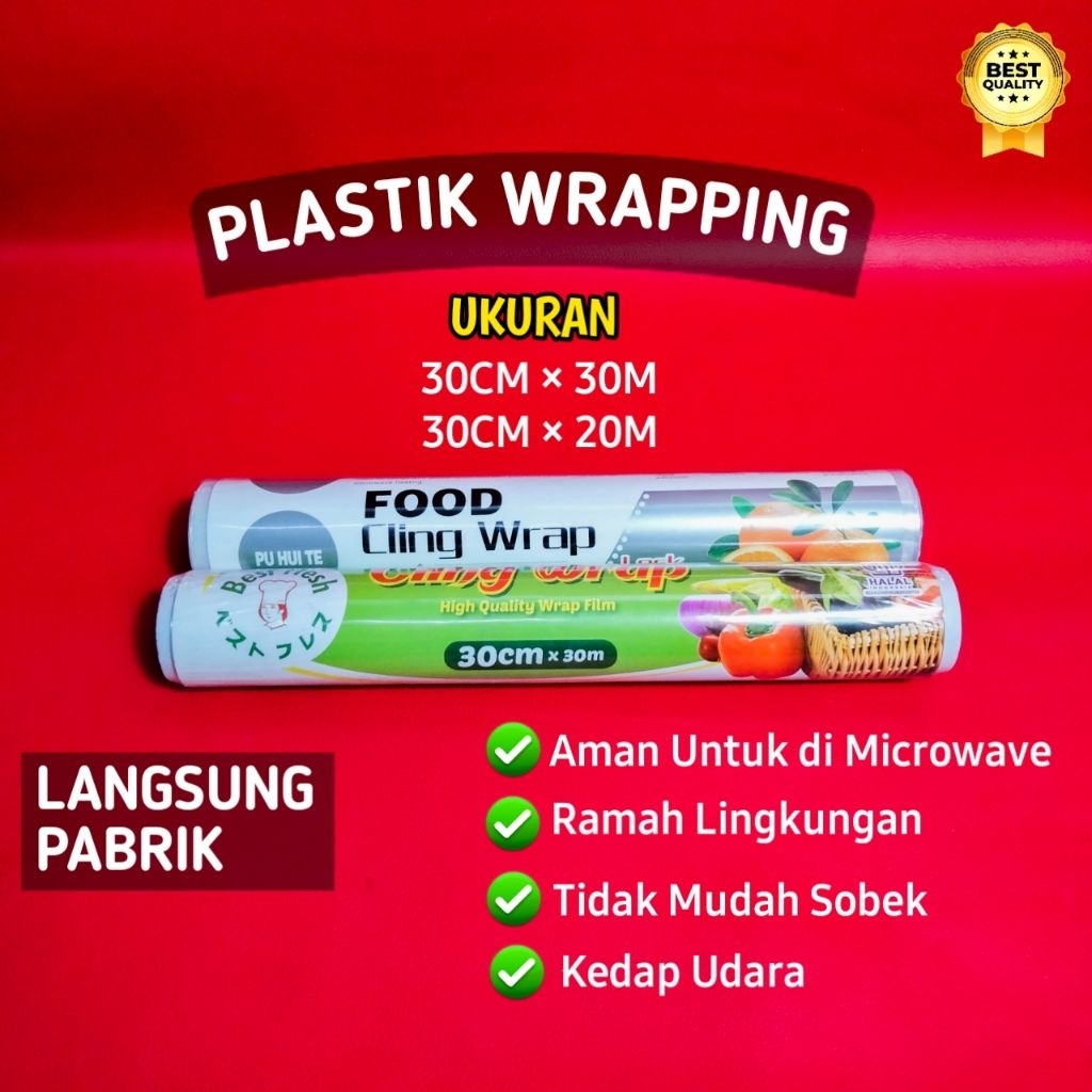 PLASTIK CLING WRAP / PLASTIK WRAPPING / PLASTIK WRAP MAKANAN // PLASTIK WRAP FOOD GRADE