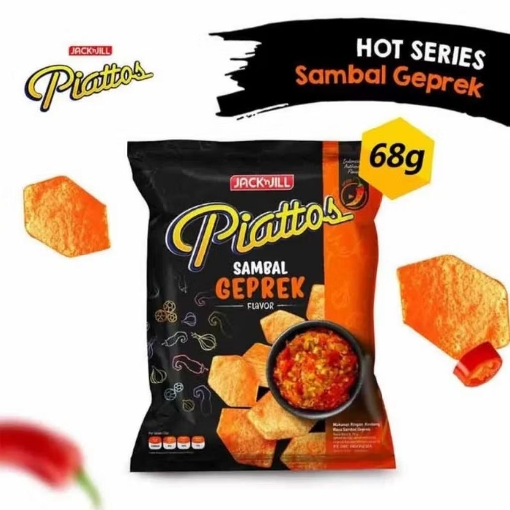 

Piattos Sambal Geprek 68gr x30pcs