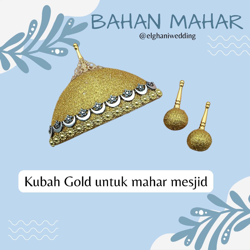 Kubah Mesjid Glitter untuk mahar mesjid