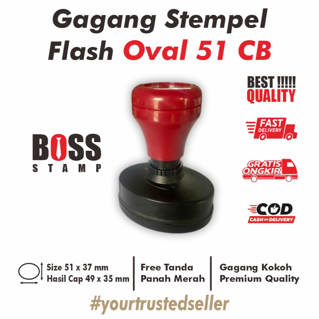 

GAGANG STEMPEL FLASH OVAL 51