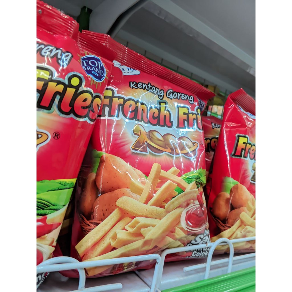 

SIANTAR TOP Kentang Goreng French Fries 2000 60gr Snack dengan Saos Sambal Colek Cemilan