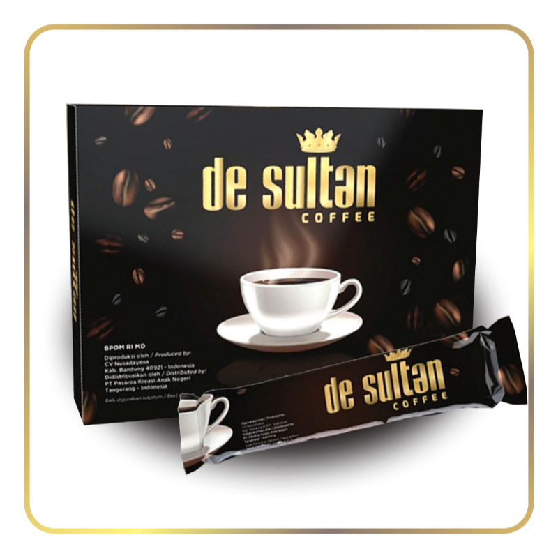 

DE SULTAN COFFEE KOPI 1 BOX ISI 10 SACHET ORIGINAL 100%