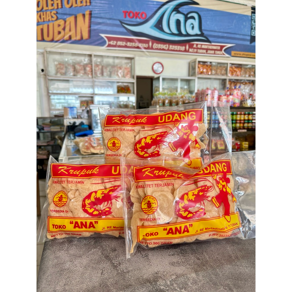 

KERUPUK UDANG PREMIUM LAUT BIRU | 500 gr Kerupuk udang Mentah | Tanpa jemur