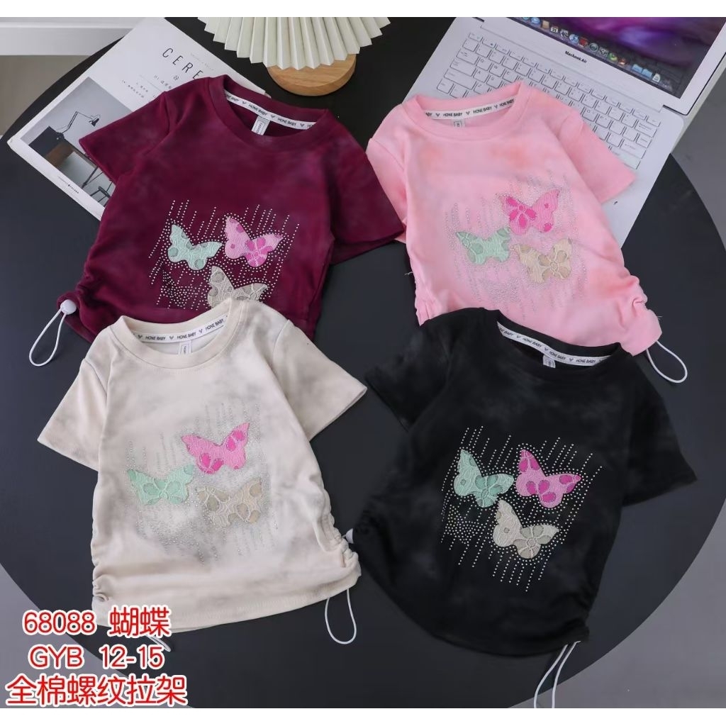 Kaos anak import butterfly