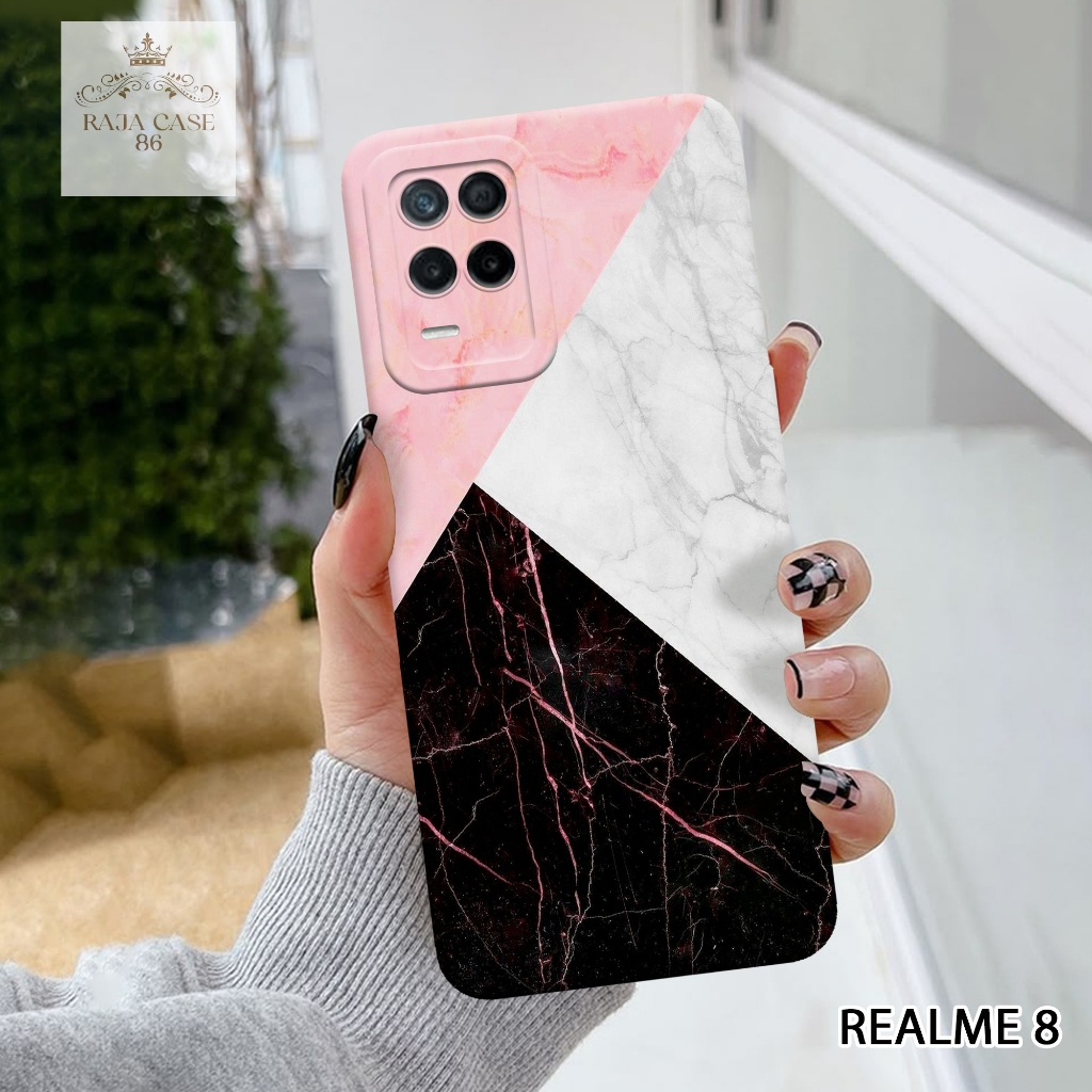 Case Realme 8 - Rajacase - casing Realme 8 - Motif case Robot - Pelindung handphone - Realme 8 - Sof