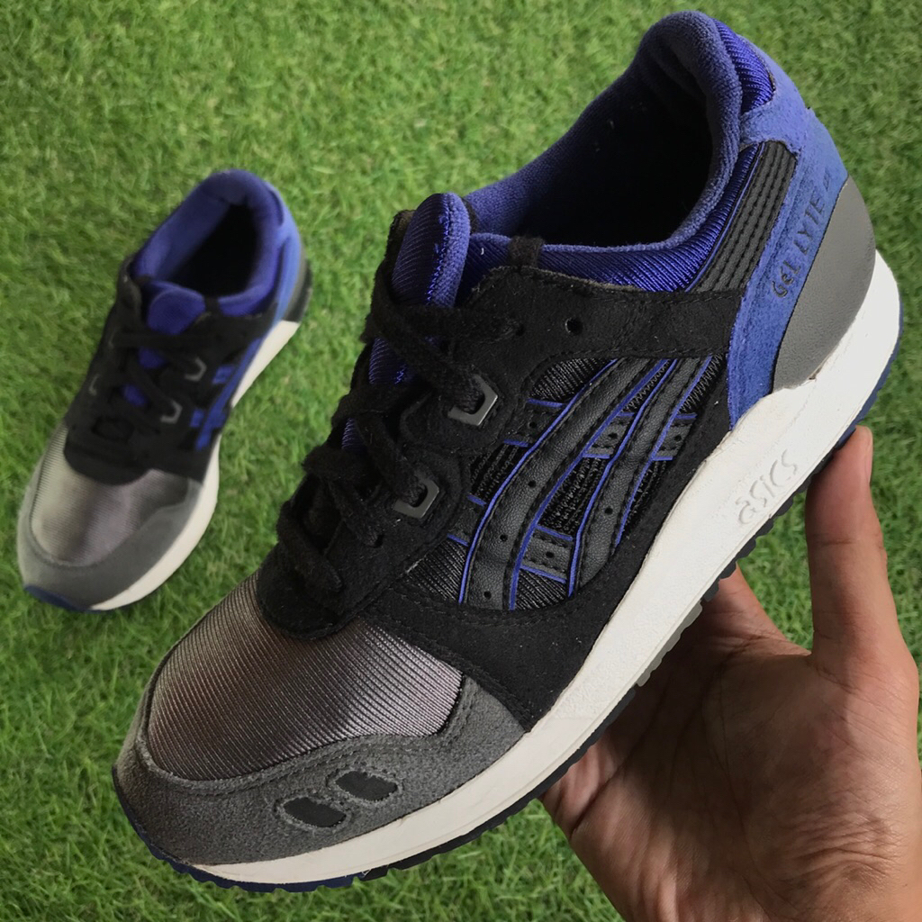 ASICS Gel-Lyte III Black Blue size 36 sneakers preloved
