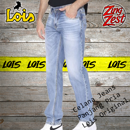Lois Original Celana Jeans Panjang Pria Reguler Celana Lois Model Terbaru