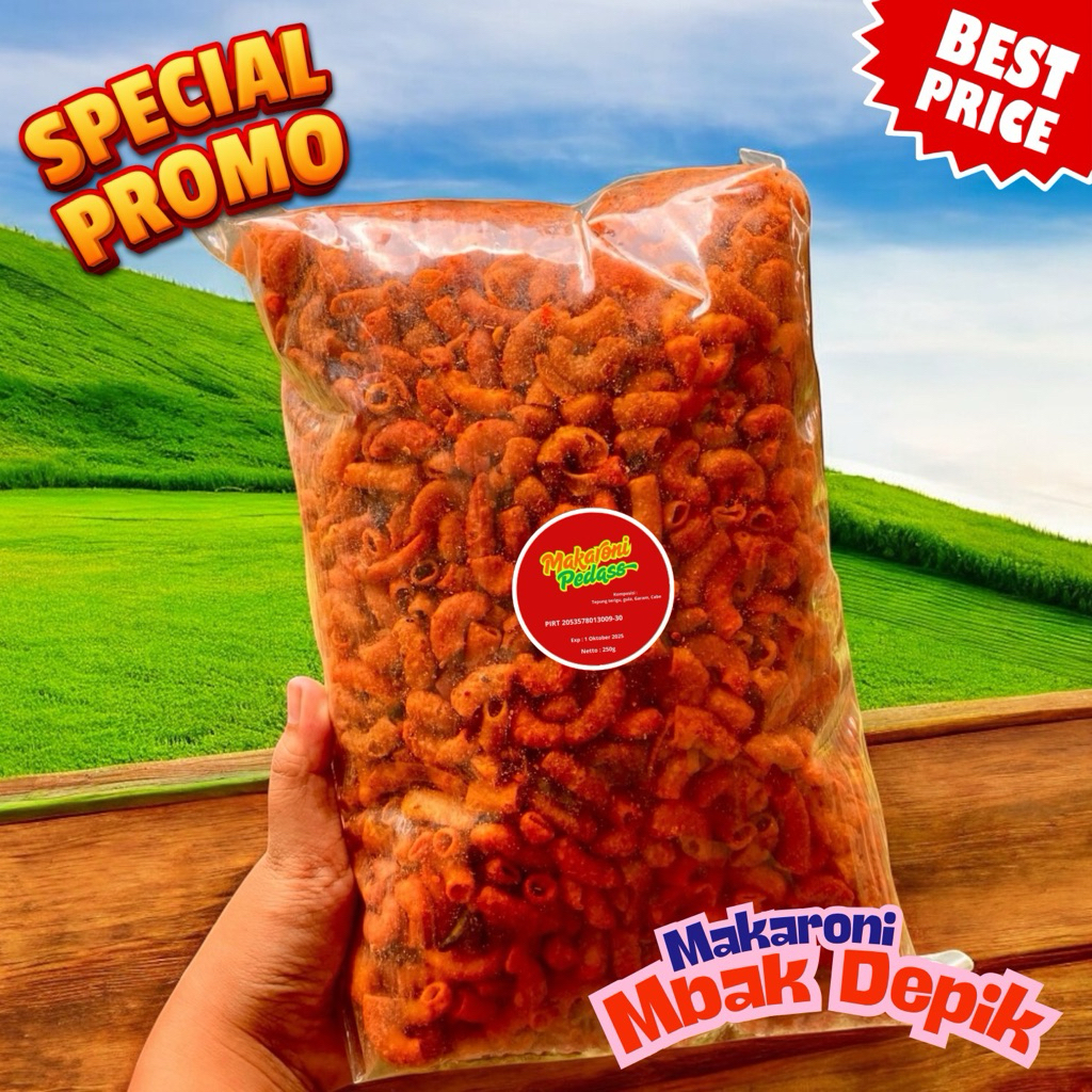 

Makaroni Extra Pedas 1/4kg | Makroni Pedas Extra
