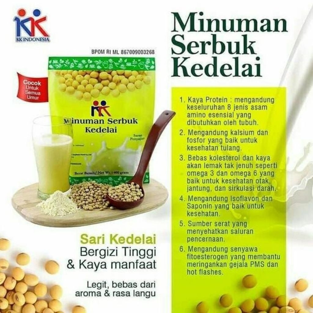 

MINUMAN SERBUK KEDELAI.