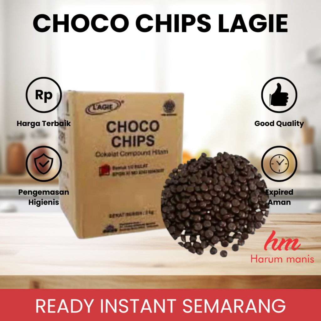 

Choco Chip Lagie Setengah Bulat Repack