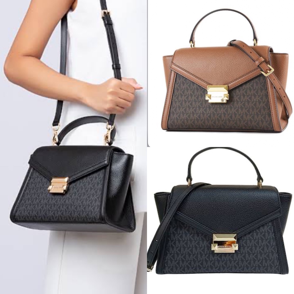 TAS WANITA MK WHITNEY MEDIUM FLAP TOP HANDLE SATCHEL ORIGINAL