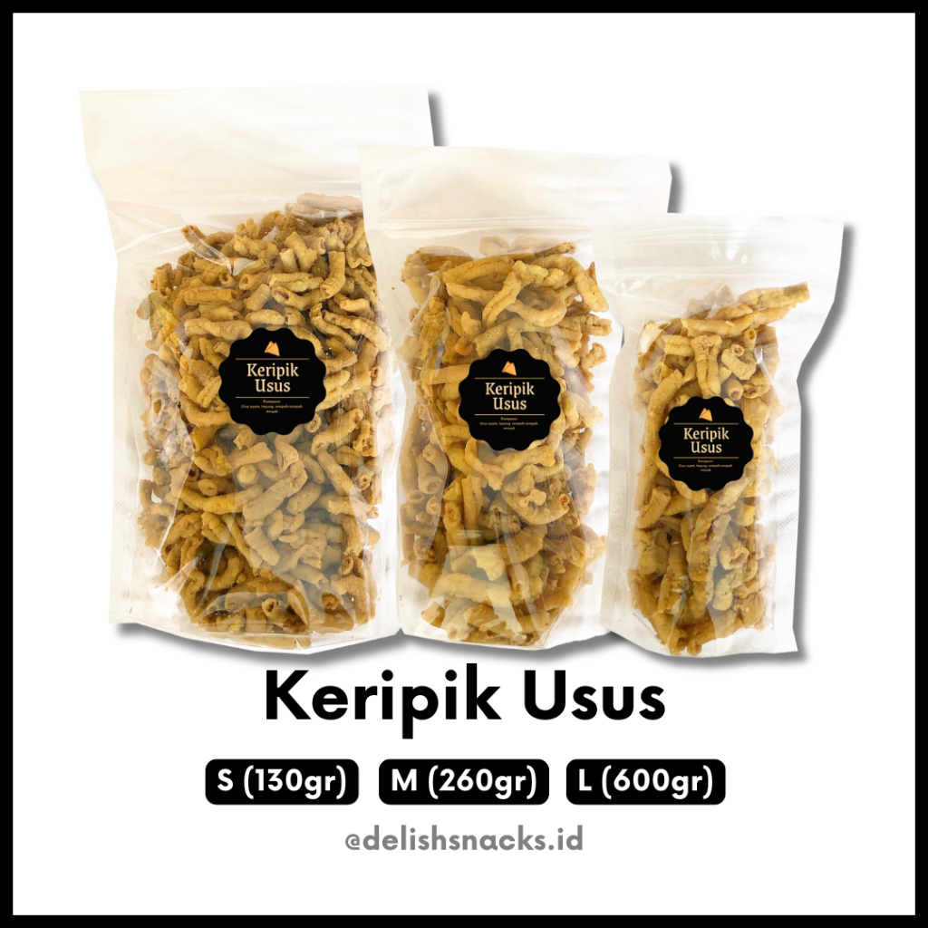 

[DELISH SNACKS] Keripik Usus / Snack Cemilan Camilan Jajanan Jajan Enak Kripik Asin Gurih Renyah