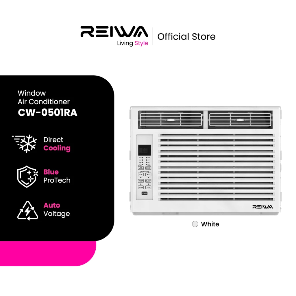 Reiwa AC Window 1/2 PK CW-0501RA Direct Cooling | ac 1/2 pk mini untuk kamar