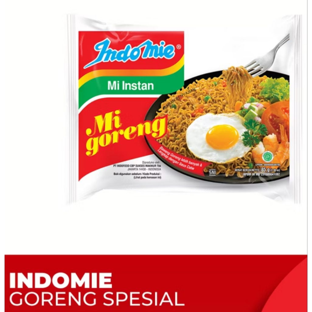 

Indomie goreng / mie instan goreng