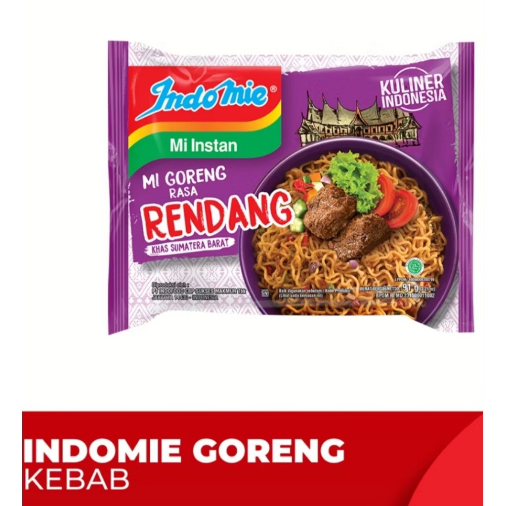 

Indomie Goreng Rasa Rendang Mie Instan Goreng