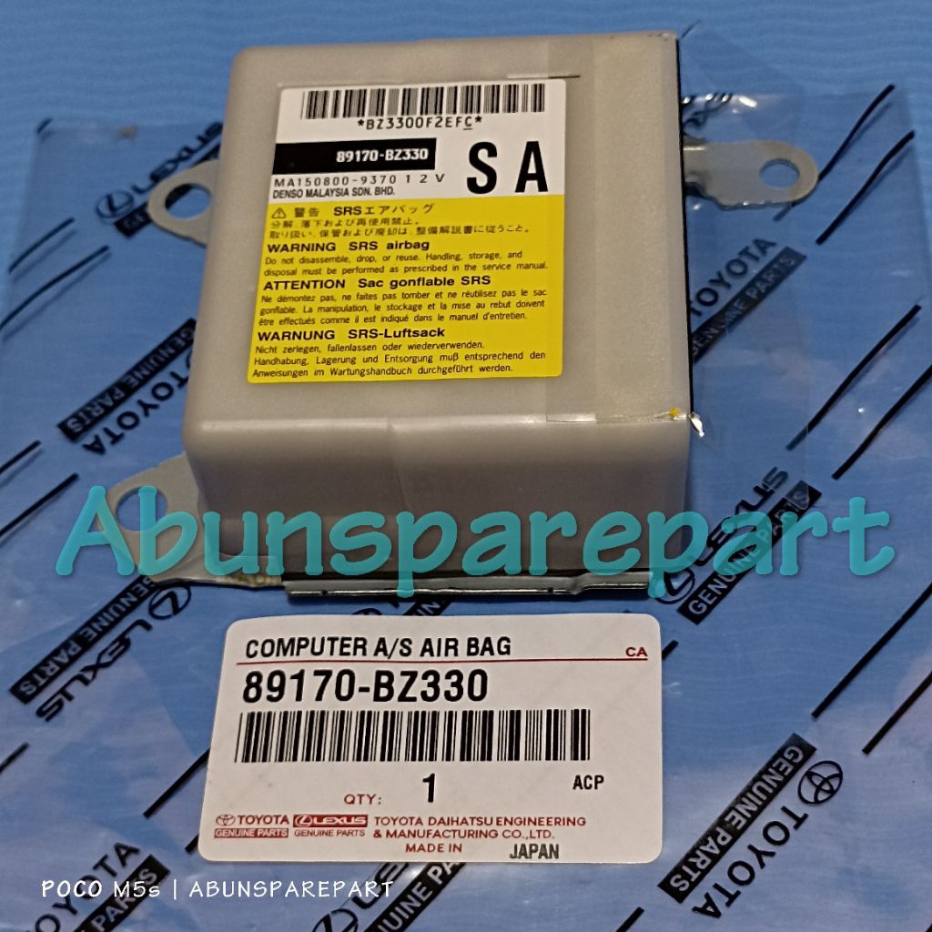 Modul SRS Airbag Daihatsu All New Terios 89170-BZ330 Original