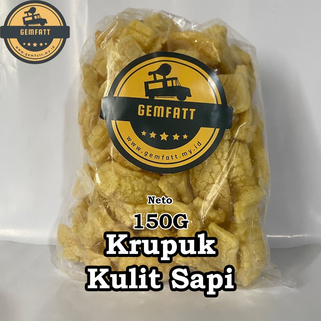 

Kerupuk Kulit Sapi Asli Pilihan | Rambak Sapi Kualitas Premium | Kerupuk Rambak Sapi Original 150gr
