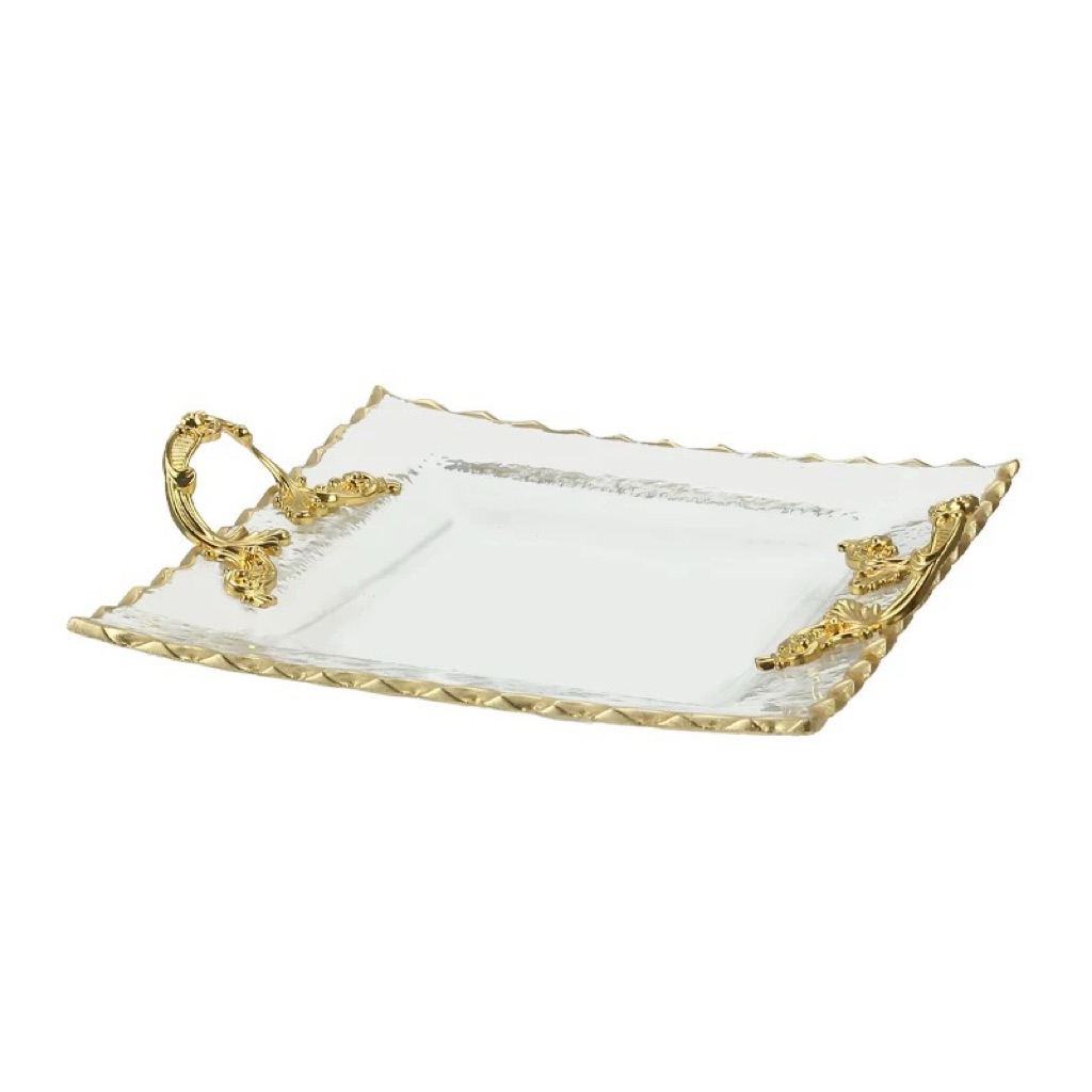 Piring Saji Kaca / Tray Buah kaca / Tray serbaguna