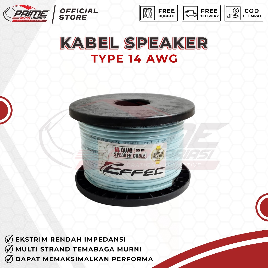 Kabel Speaker Audio EFFEC 14 AWG - 1 ROLL