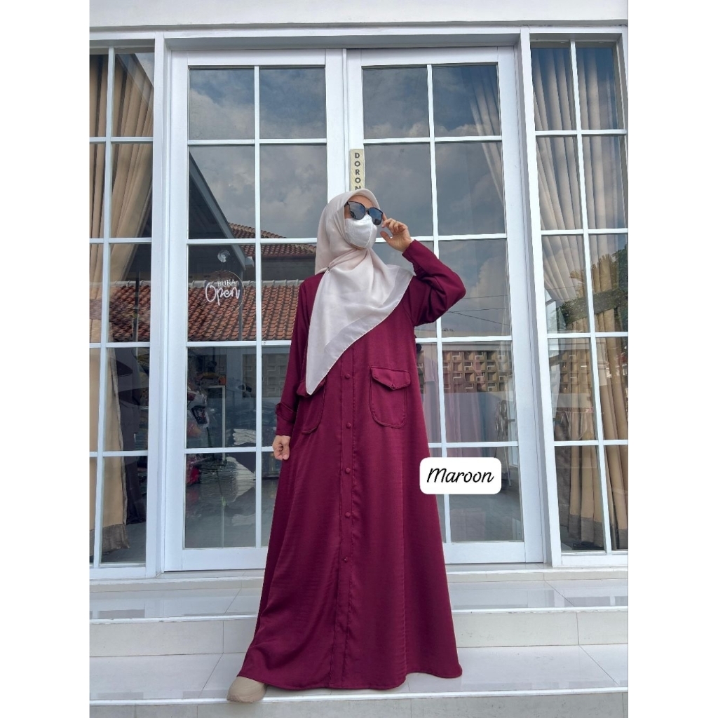 MECCASS//AYESHA DRESS//Gamis Tiffany Twill