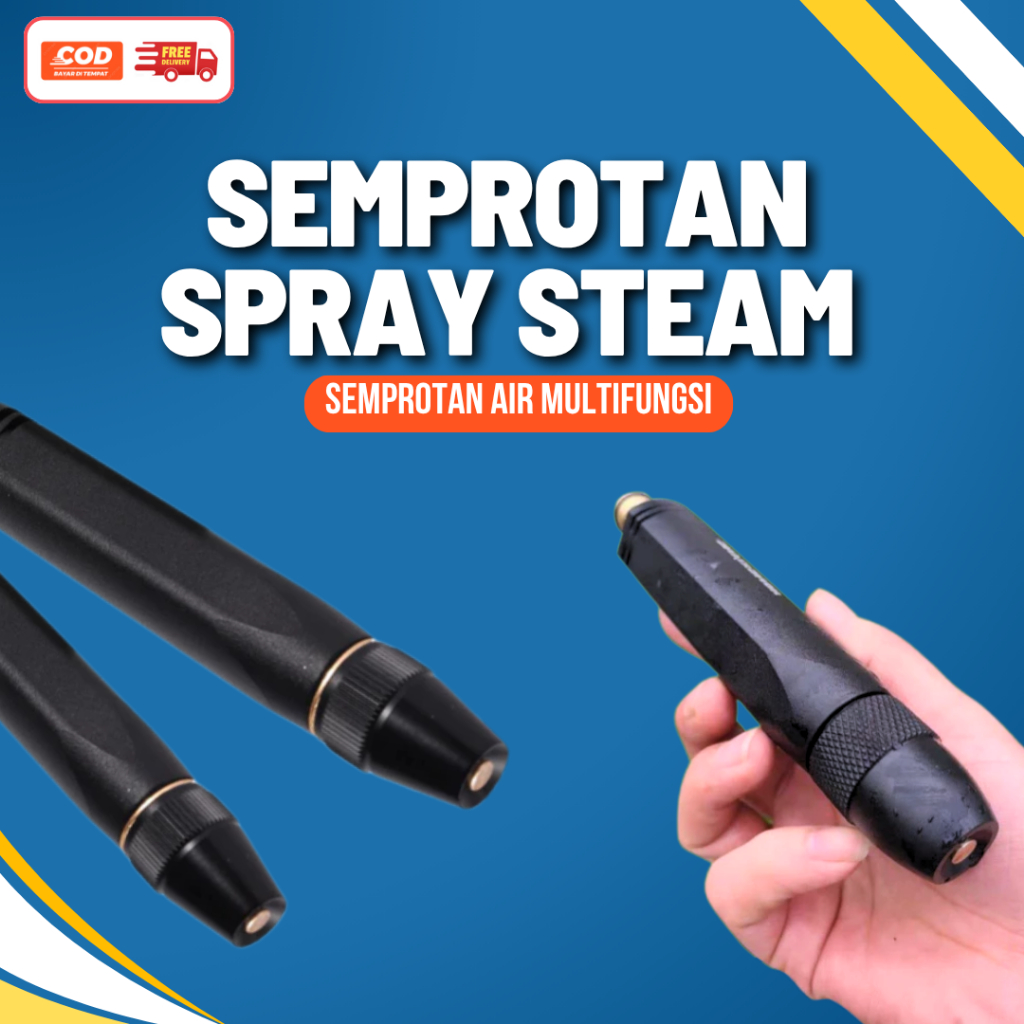 Semprotan Air Spray Steam | Alat Cuci Motor Mobil | Kepala Selang Semprotan Air Tanpa Listrik