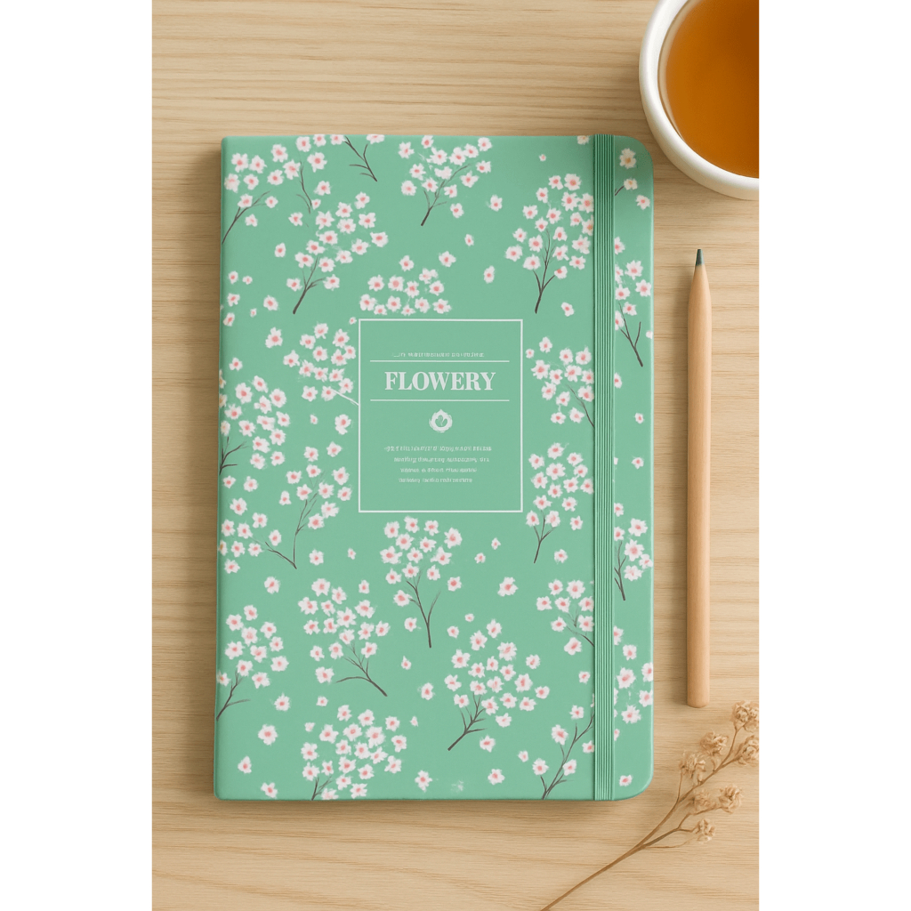 

Notebook Diary FLOWERY | Buku Catatan Floral Estetik A5 - Cute Journal Vintage