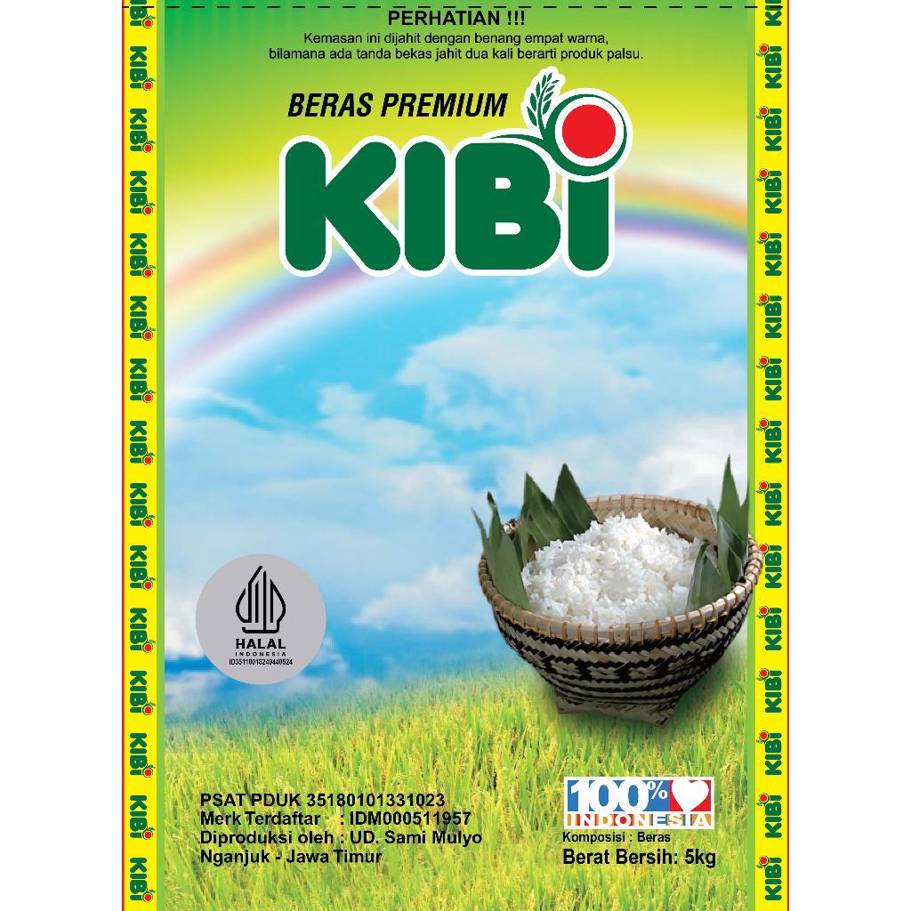 

Beras KIBI Beras super Premium Punel Bersih