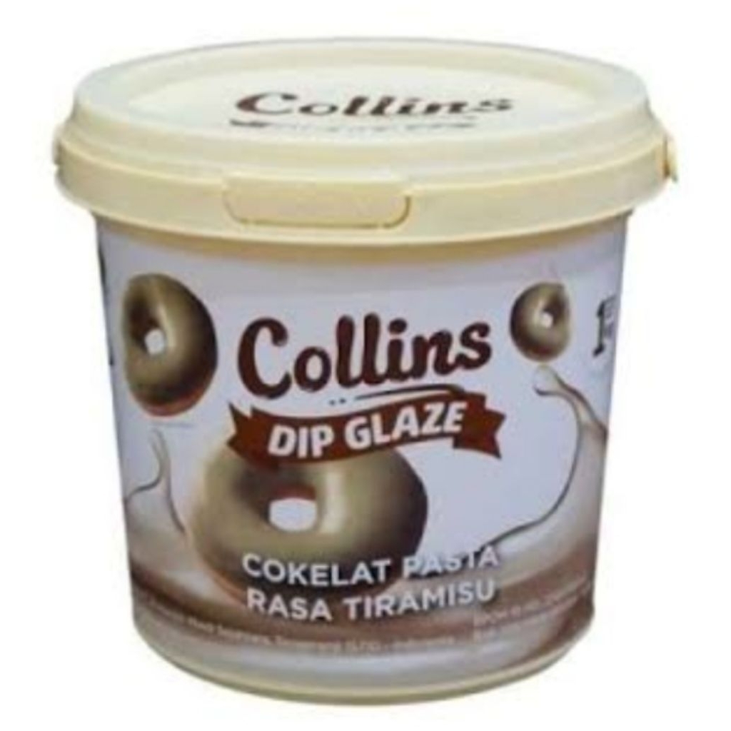 

Collins dip glaze cokelat tiramisu 3O0 gram