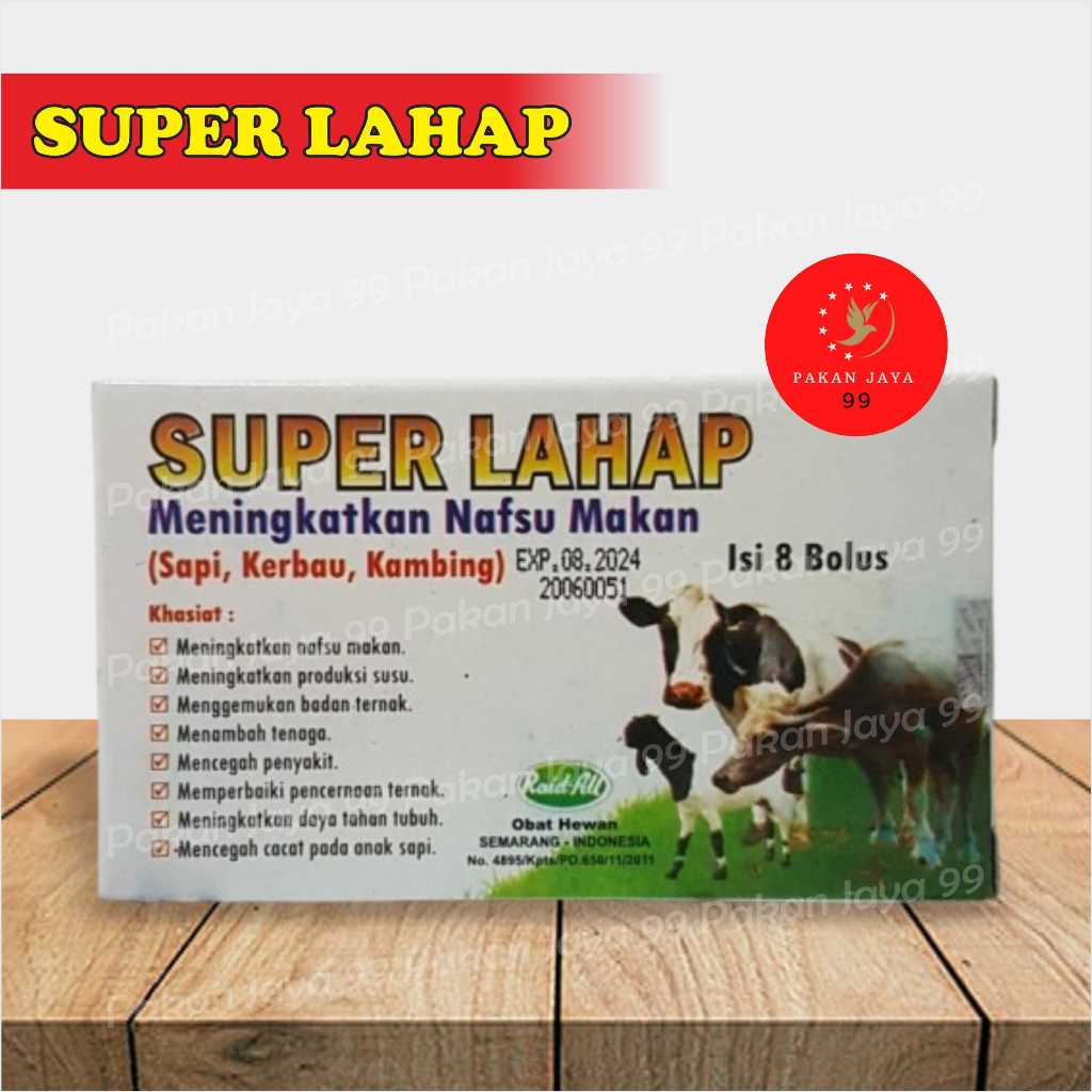 SUPER LAHAP SAPI RAID-ALL 1 KOTAK VITAMIN OBAT PENAMBAH NAFSU MAKAN KAMBING KERBAU BABI DOMBA