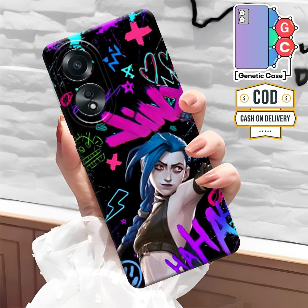 Casing Anime Arcane For Oppo A58 4G ( CPH2577 ) Oppo A78 4G ( CPH2565 )  A78 5G / A58 5G Softcase Re
