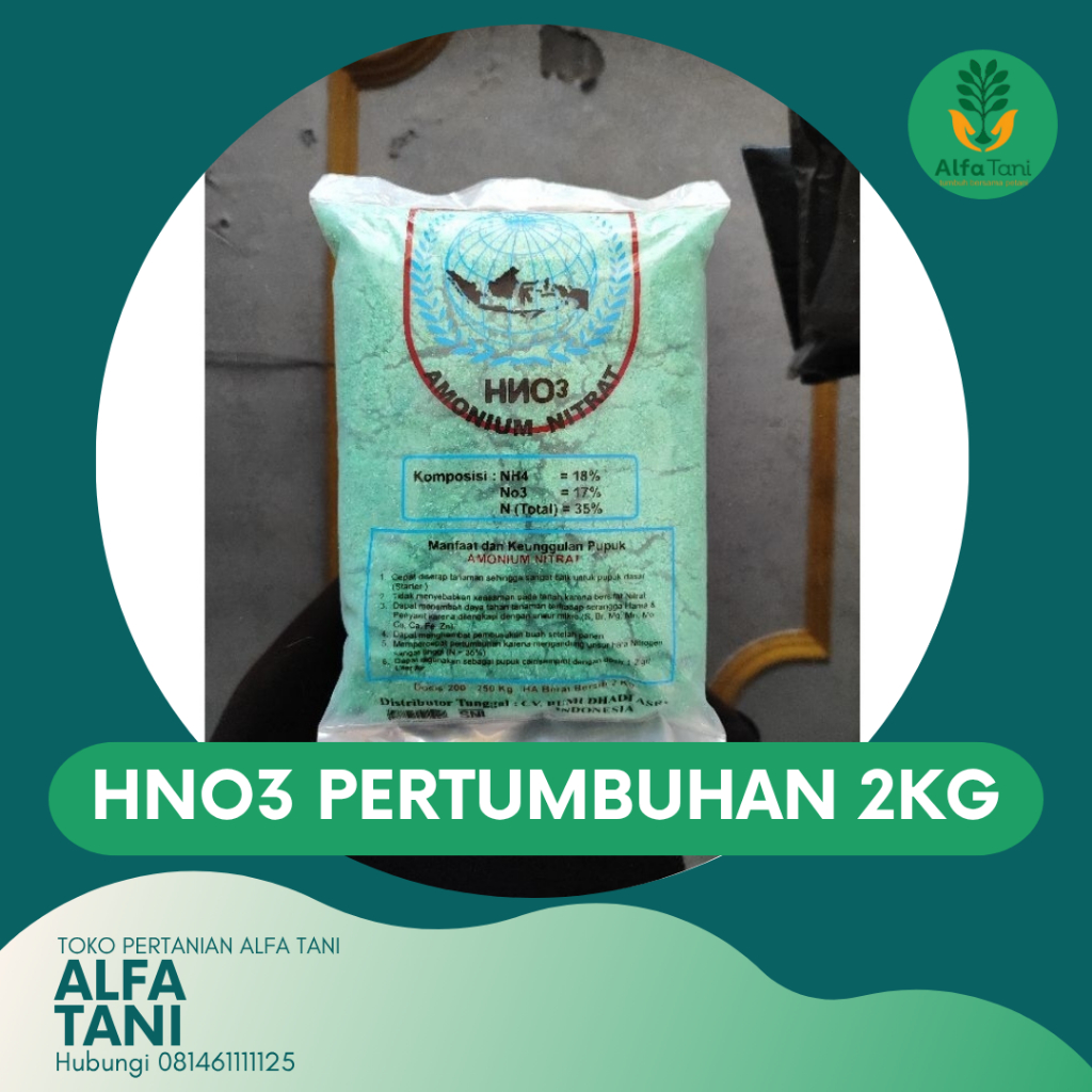 Pupuk HNO 3 (Amonium Nitrat) Pertumbuhan - 2 Kg (100% Original)
