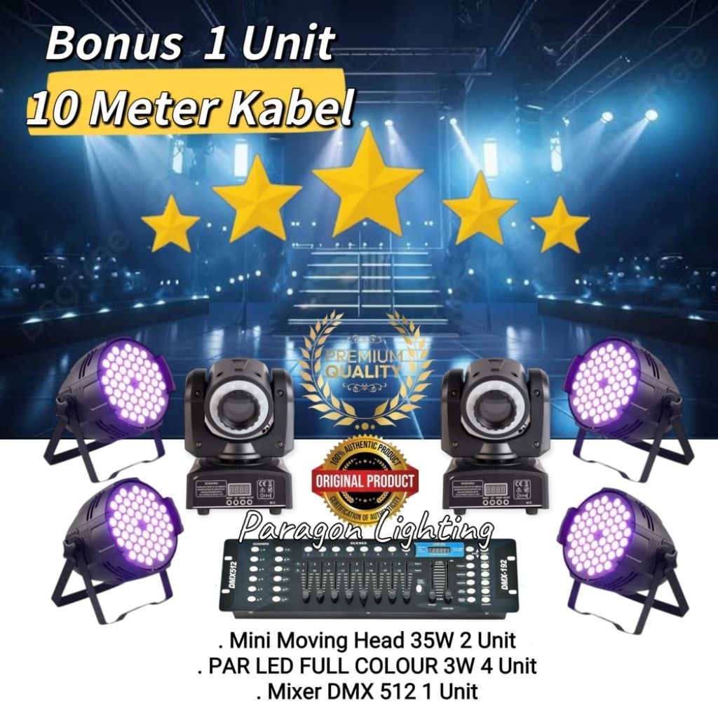 Paket lampu Lighting Moving 35W Full Colour