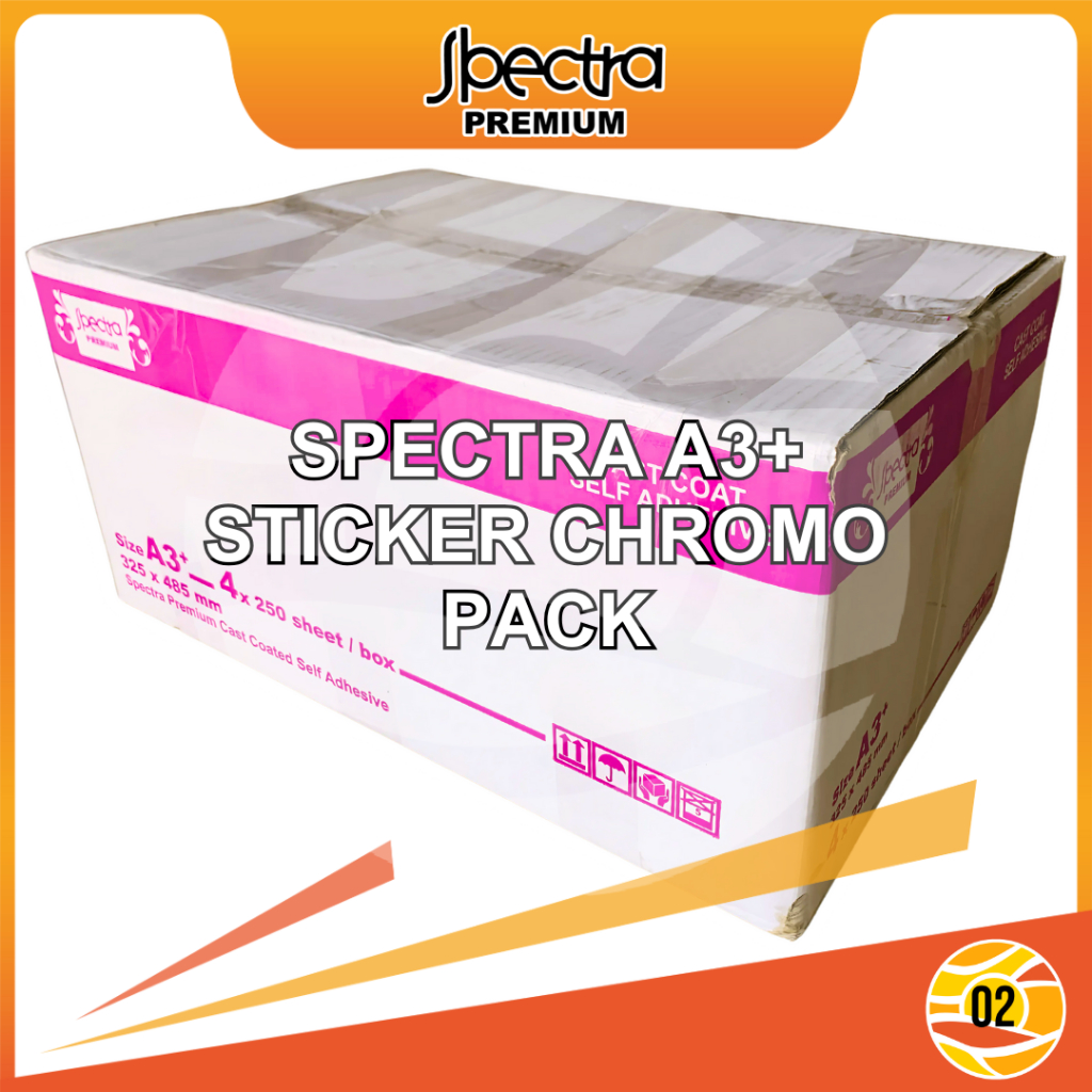 

Spectra Stiker Kromo Gloss - Label Kertas - Chromo Sticker Digital Print Laser Toner A3+ PACK