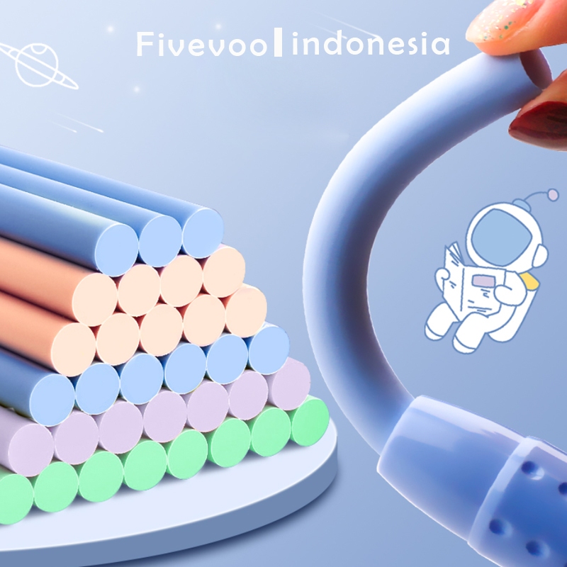 

FIVEVOO Replace Ungu / Penghapus Bentuk Lipstik / Penghapus Super Bersih Tanpa Tanda / Penghapus Pensil