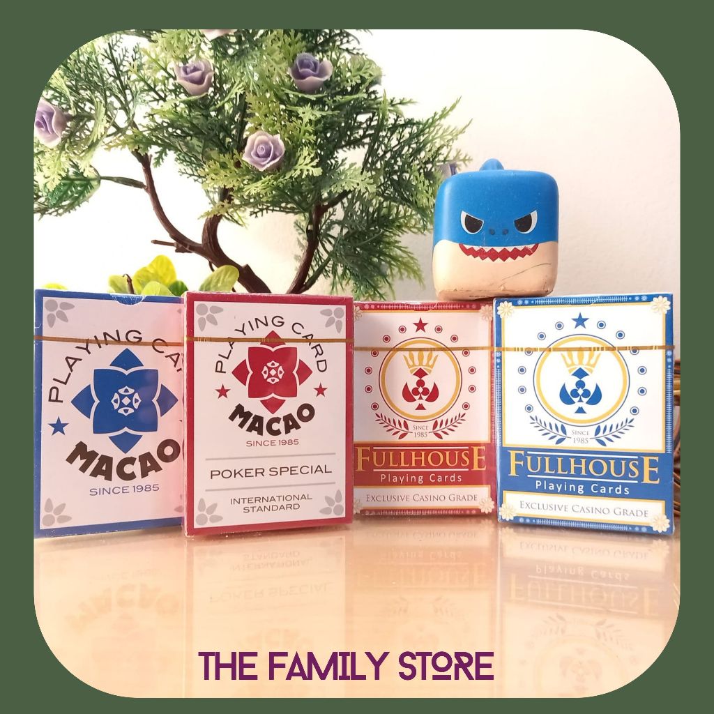 Kartu Remi Macao - Coated /Kartu Remi Full House - Licin, Glossy, Slick - Standar Internasional