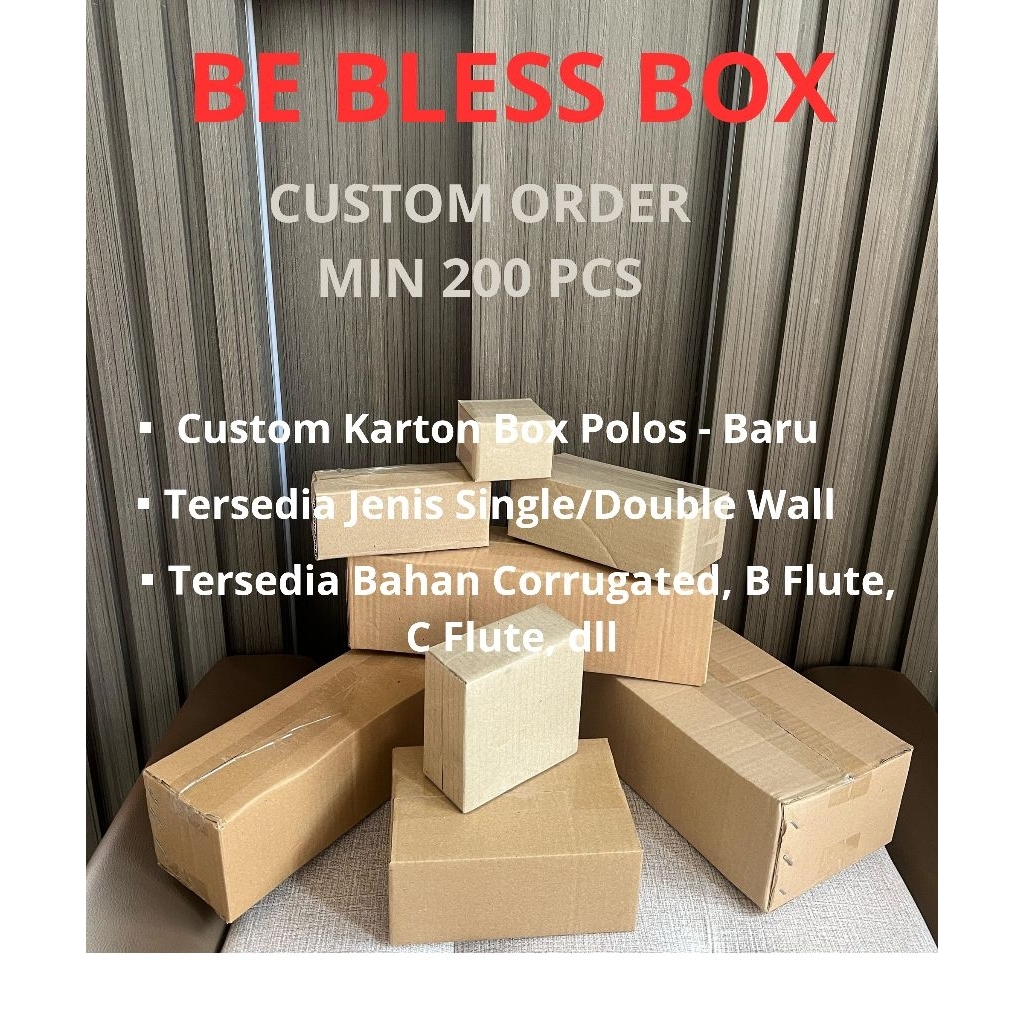 

Custom Kardus Cetak Logo Karton Box Polos Berbagai Ukuran