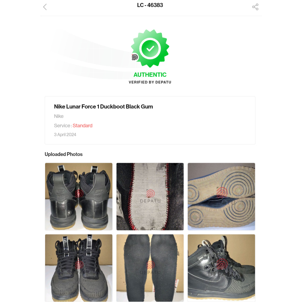 Nike Lunar Force 1 Duckboot Black Gum