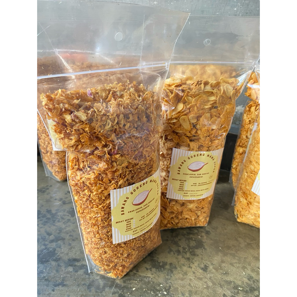 

Bawang goreng premium Asli Gurih kemasan 500g