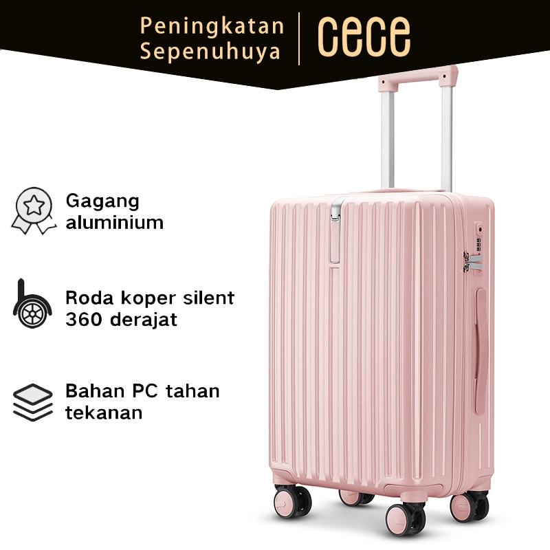 CECE koper murah 2025 aesthetic hardcase koper 20 inch kabin travel ringan 20INCH A975