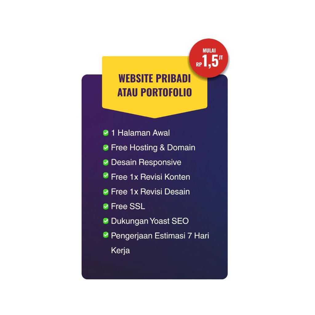 Website Pribadi/ Portofolio