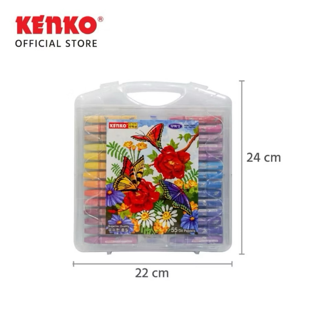 

KENO CRAYON 55 COLOR OIL PASTEL PP CASE DIMENSION: 22.00cm x 24.00cm x 4.20cm