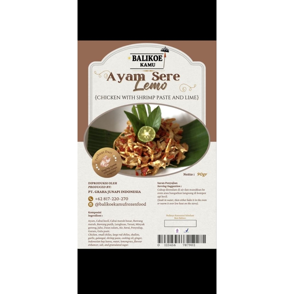 

Ayam Sere Lemo Frozen Food