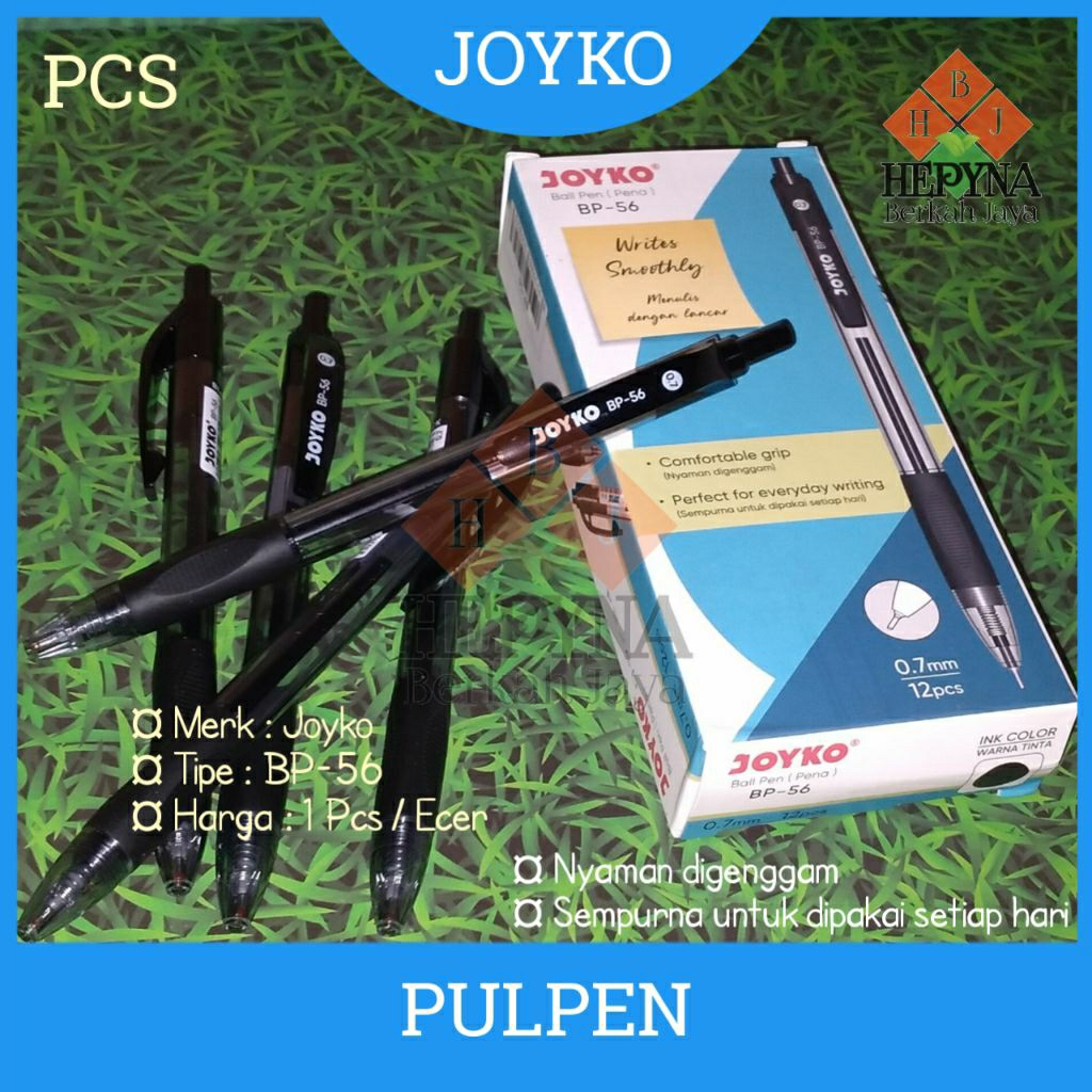 

Pulpen / Ball Pen (Pena) Joyko BP-56 / Satuan (1PCS)