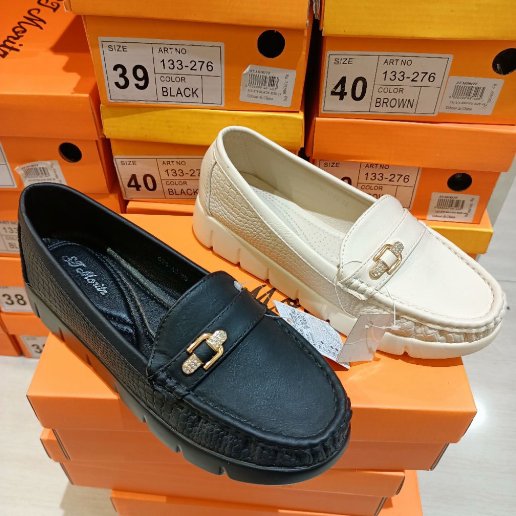 sepatu wanita loafer/moccasin ST.MORITZ original matahari