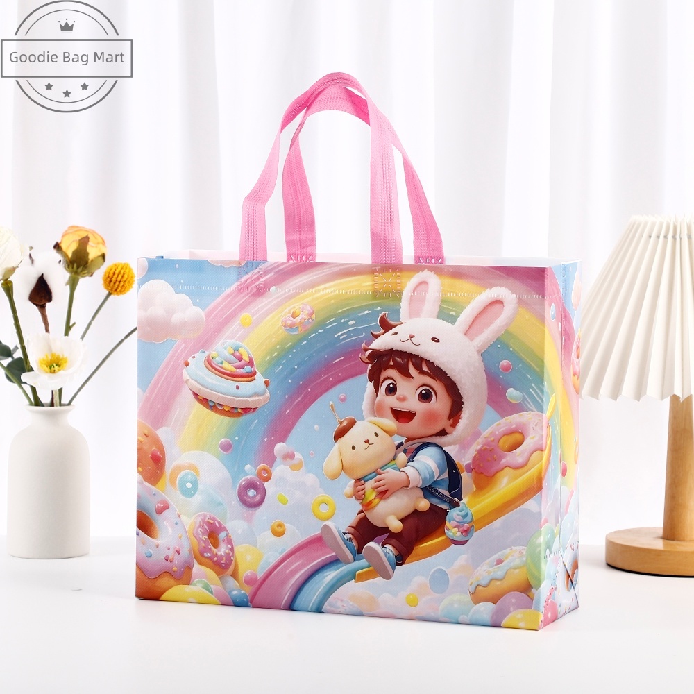 

Membentuk-A70/Goodie bag-Tas Belanja tas Jinjing tas spunbond tas souvenir premium tebal dan kuat/Terlaris lipat jumbo/ waterproof/shopping bag Tas Belanja Murah Karakter Kartun