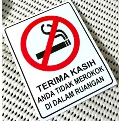 

STIKER DILARANG MEROKOK No Smoking Area Uk. 15 x 20 CM & 23 x 30 CM