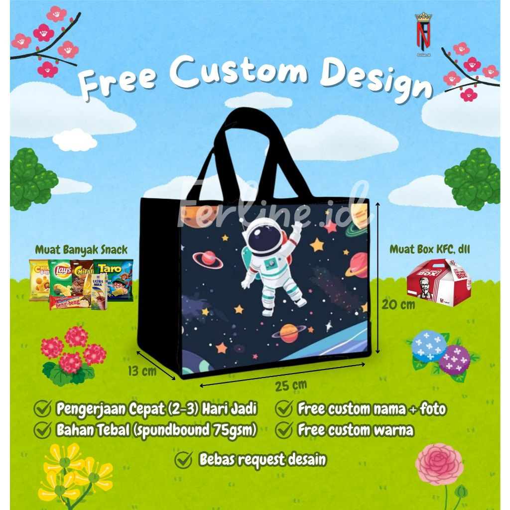 

Tas Ulang Tahun/Tas Ultah Custom/Tas Ultah/Tas Ultah Murah/Souvenir Ultah/Goodie Bag Ultah/Landscape