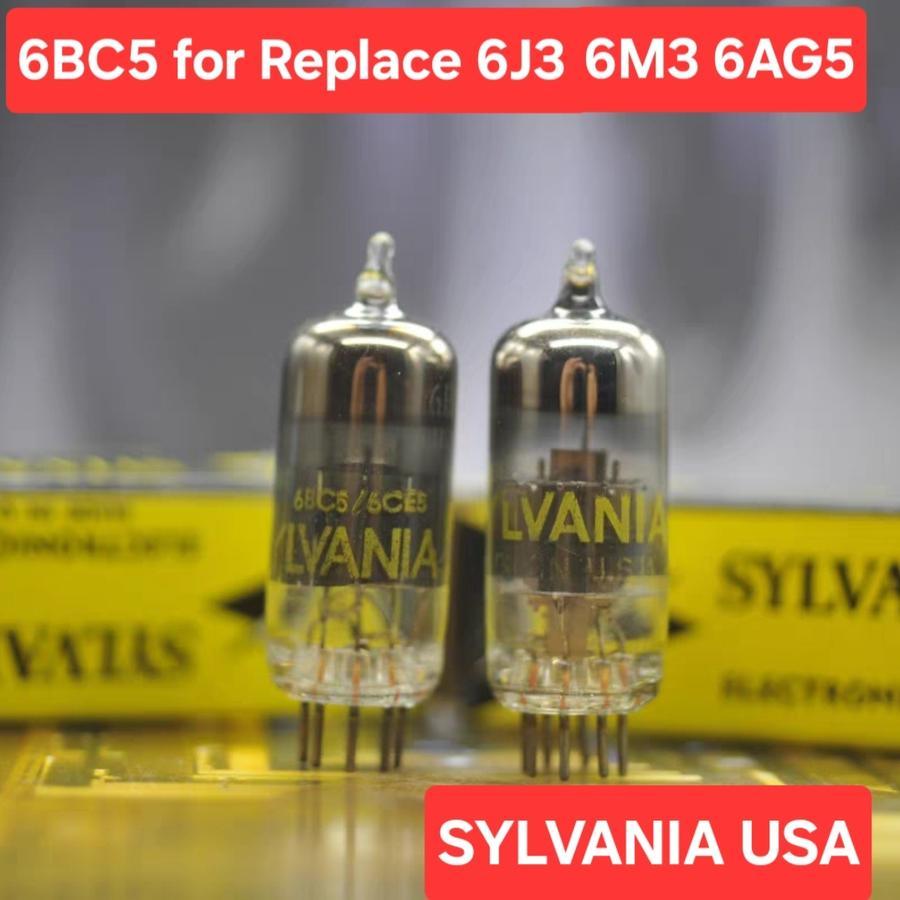 SYLVANIA 6BC5 Vacuum Tubes Valve for Replace 6J3 6M3 6AG5 6186 Tube Preamp PAIR