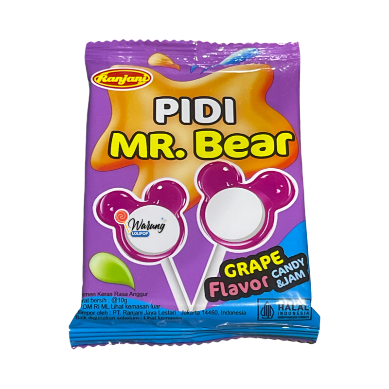 

Navi_Lezatoz Permen Miki Bear 24 X 10 Gr Permen Buah Lunak Lolipop Candy Lucu & Unik