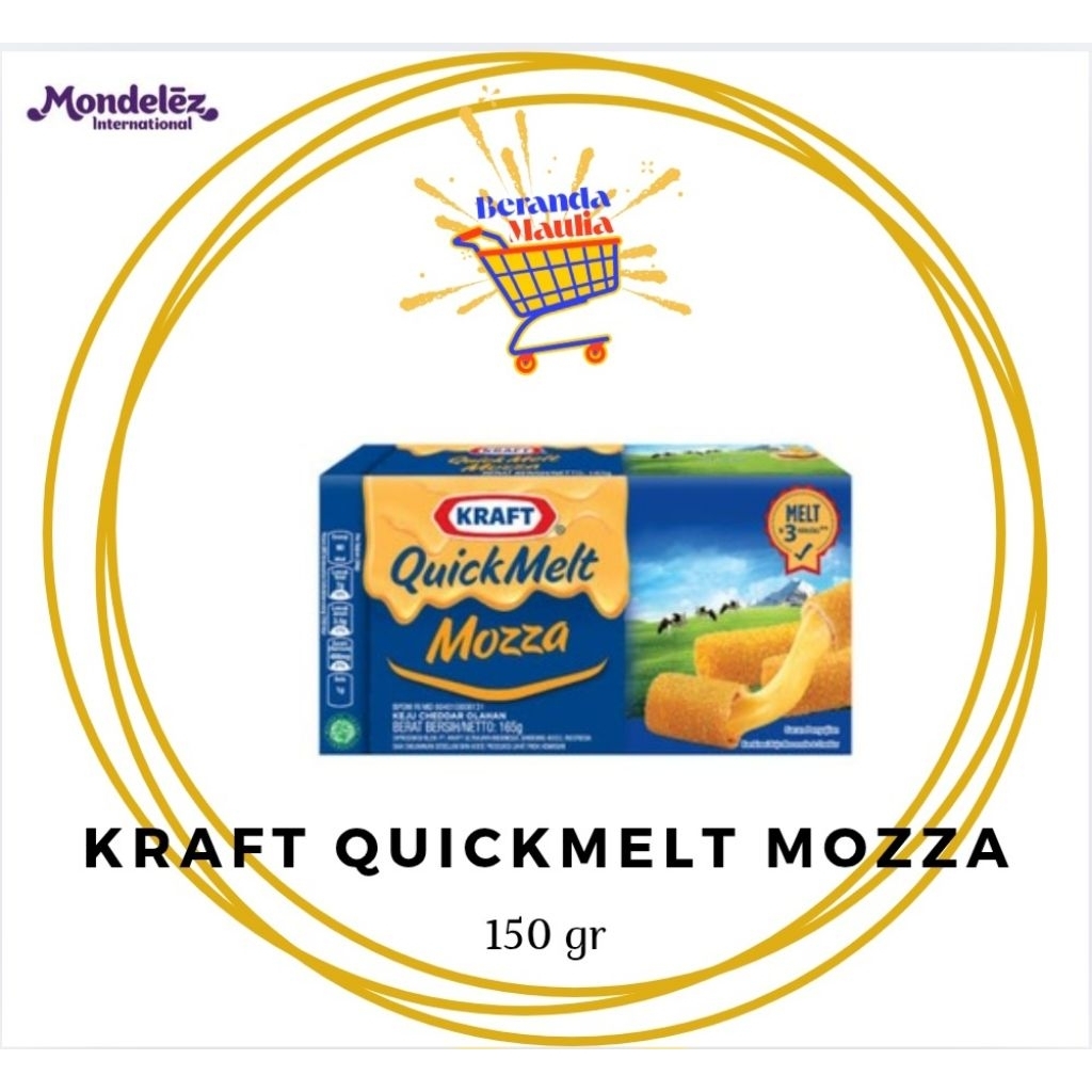 

Kraft Keju Quick Melt Mozza kemasan 150gr